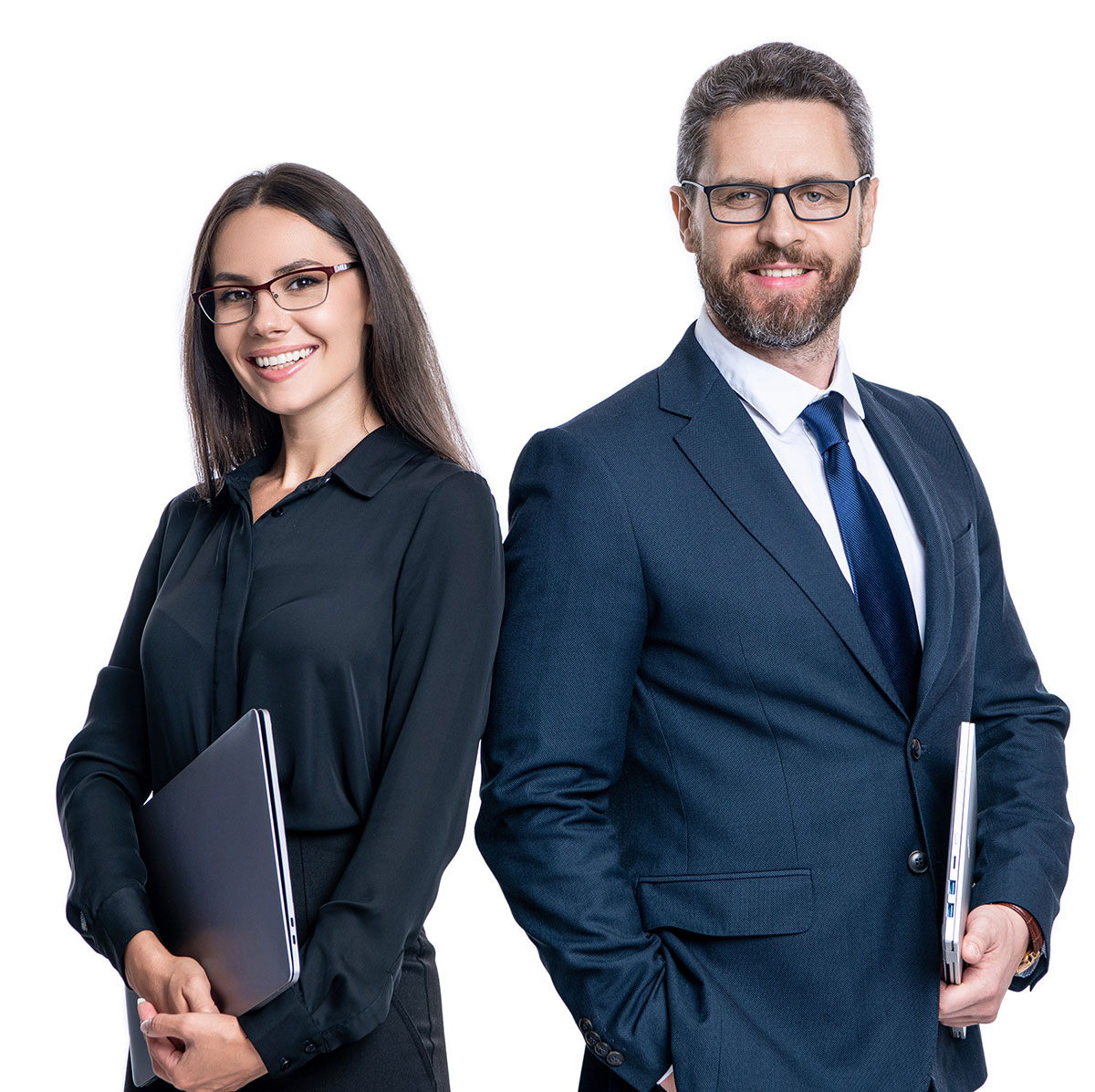 collaborating on a new business project. businesspeople isolated on white. businesspeople together while having meeting in office. businesspeople working on business project. distinguished colleague Ventajas de los Acuerdos Marco